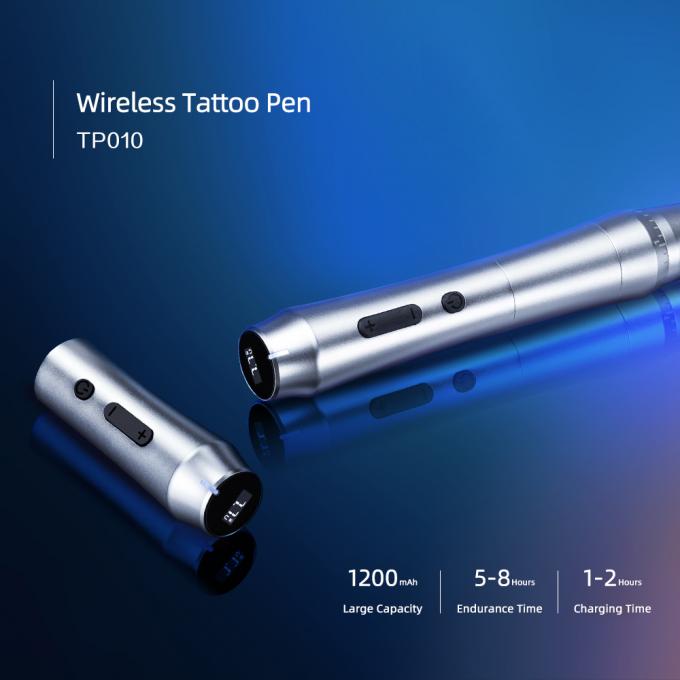Schnurloser elektrischer Tattoo-Stift, kabellose Permanent-Make-up-Maschine mit Doppelbatterie-Augenbrauen-Tattoo-Pistole 10