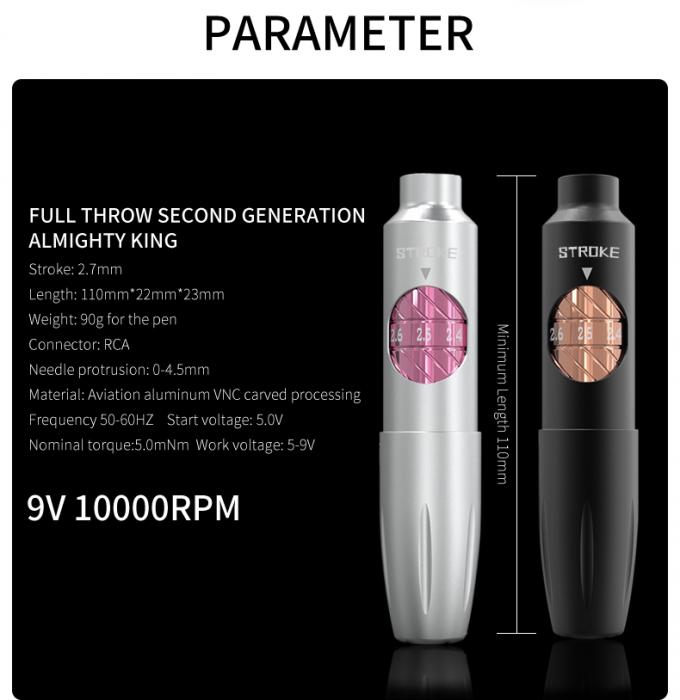 Dermograph Make-up Digital drahtlose Batterie Drehtattoo-Maschine Permanente Make-up Tattoo-Pistole 4
