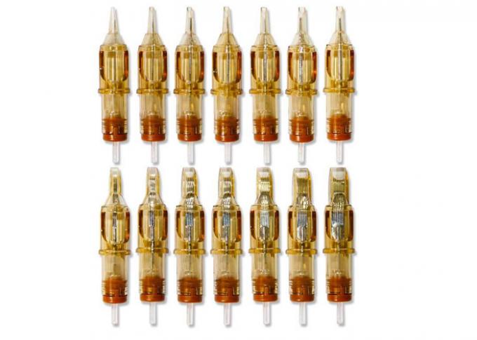 20 Stück/Box Gelbe Tattoopatrone Augenbraue Permanente Make-up Nadeln 1