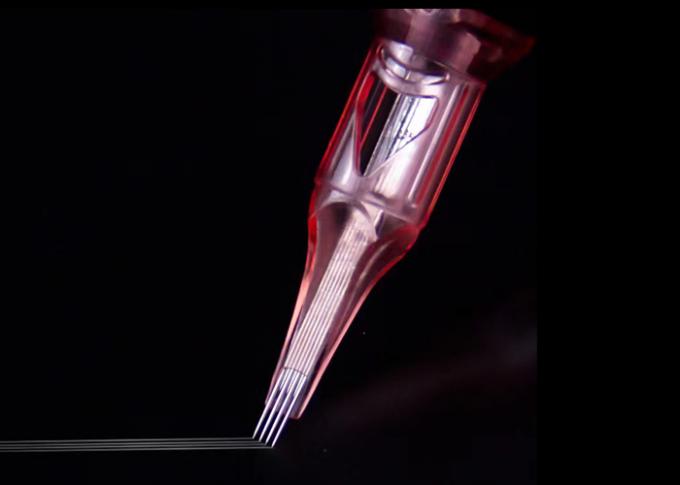 Medizinischer Standard Edelstahl Permanent Make-up Nadeln in rosa Farbe 2