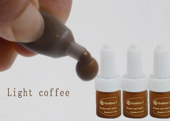 Ewige Tätowierungs-Tinte helle Augenbraue Microblading des Kaffee-5ml 3D 1
